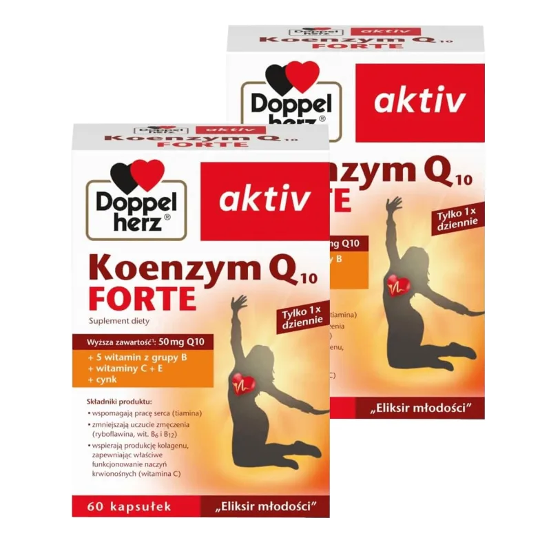 Doppelherz aktiv Koenzyme Q10 Forte pack, 2 x 60 capsule — preț și oferte