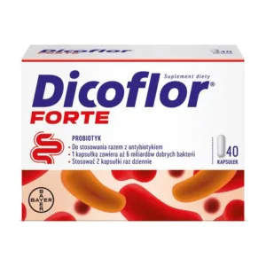 Dicoflor Forte (anterior Dicoflor 6), pentru copii de la 3 ani și adulți, 40 capsule