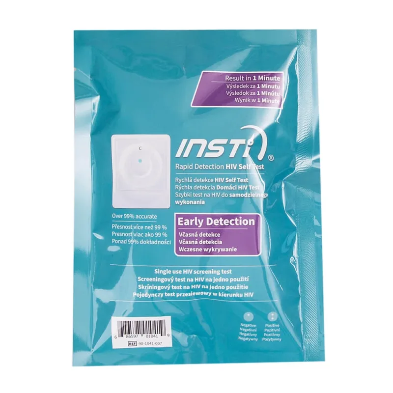 Insti Rapid Detection HIV Self Test, test rapid de sânge la domiciliu pentru detectarea HIV, 1 buc — preț și oferte