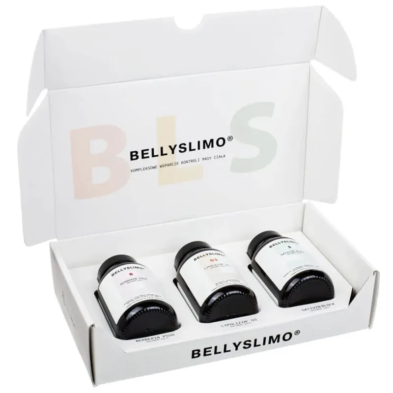 Set Bellyslimo, Berberin P550, 60 capsule + Lipolizin GS, 60 capsule + Sativin Block, 60 capsule — preț și oferte