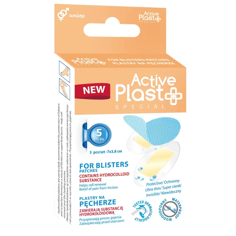 ActivePlast Special, plasturi hidrocoloizi pentru bășici, amestec, 5 bucăți — preț și oferte