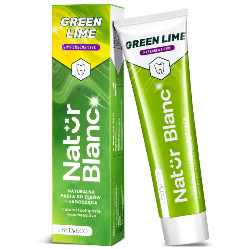 Sylveco Natur Blanc, pastă de dinți pentru calmarea sensibilității, Green Lime, 100 g — preț și oferte