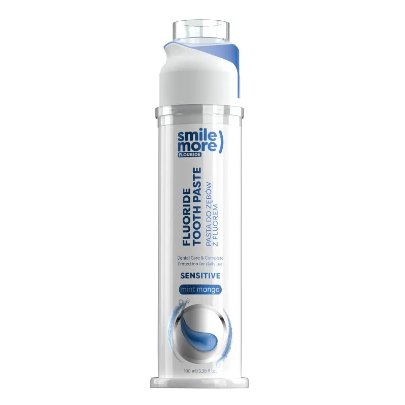 HiSkin Smile More, pastă de dinți delicată pentru dinți și gingii sensibile, mango și mentă, cu fluor, 100 ml — preț și oferte