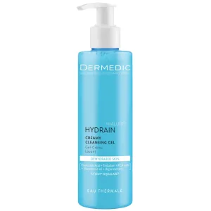 Dermedic Hydrain, gel cremos de curățare facială, piele deshidratată și uscată, 200 ml