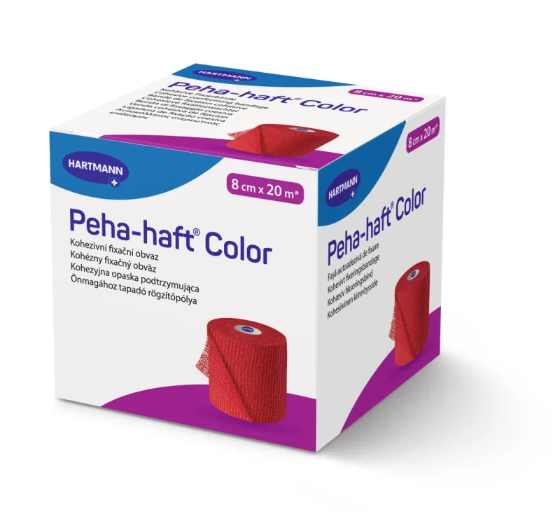 HARTMANN Peha-Haft Color Rosu 8 cm x 20 m – Fasa elastica autoadeziva — preț și oferte