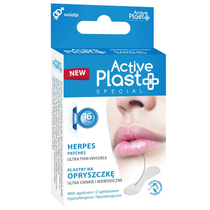 ActivePlast, tencuieli pentru herpes, 15 mm, 16 bucăți — preț și oferte