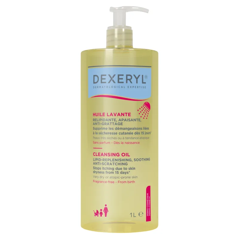 Dexeryl, ulei de spălare calmant anti-zgârieturi, 1000 ml — preț și oferte