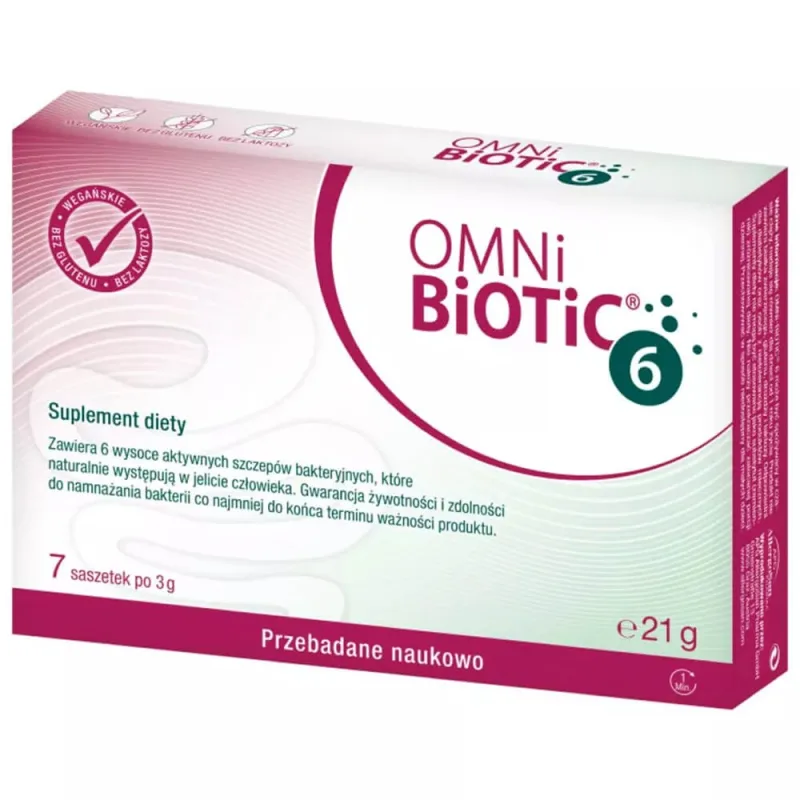 OmniBiotic 6, pulbere, 3 g x 7 pliculețe — preț și oferte
