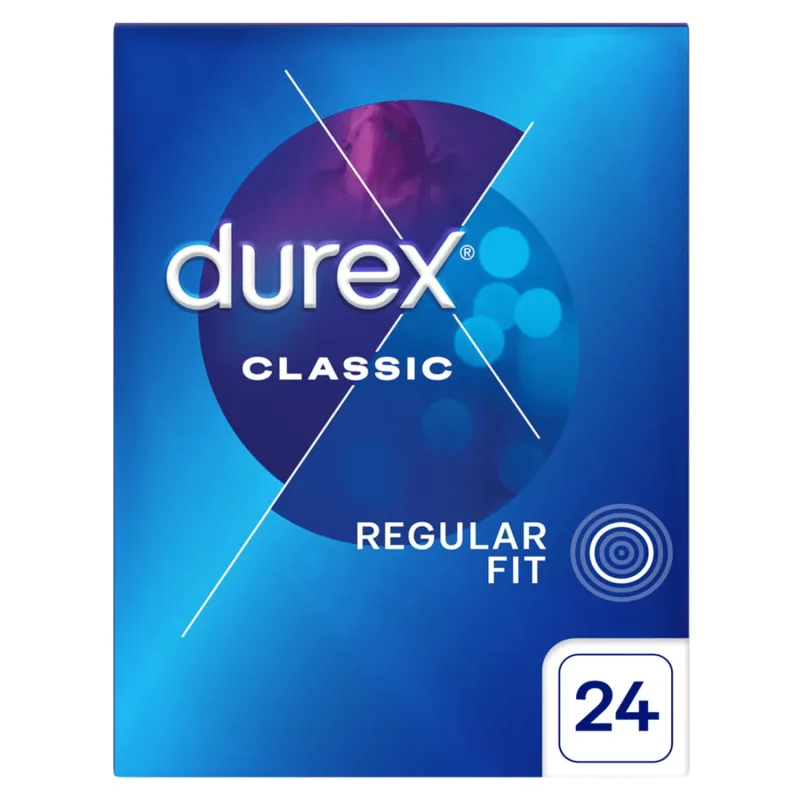 Durex Classic, prezervative cu mai mult lubrifiant, 24 bucăți — preț și oferte