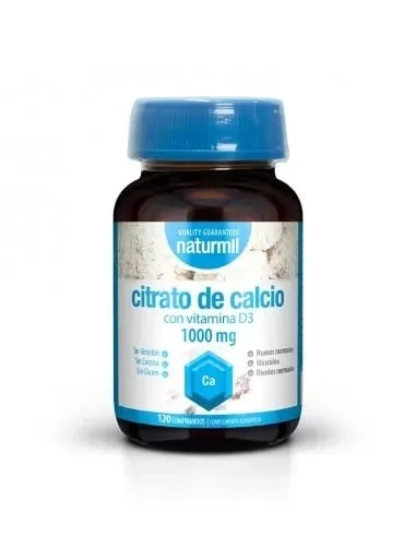 Calciu Citrat 1000 mg si Vitamina D3, 120 comprimate, Naturmil — preț și oferte