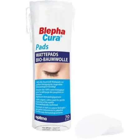 Dischete demachiante Blephacura Pads, 70 bucati, Inocare Pharm — preț și oferte