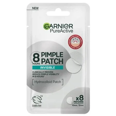 Plasturi invizibili pentru cosuri Pure Active, 8 bucati, Garnier — preț și oferte