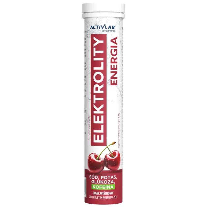 Activlab Pharma Elektrolity Energia, aromă de cireșe, 20 comprimate efervescente — preț și oferte