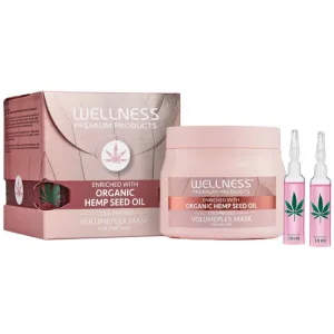 Wellness Premium Products VolumePlex, mască hidratantă pentru păr fin, 500 ml + 4 fiole x 10 ml gratuit