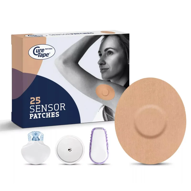 Plasturi cu senzor CureTape, plasturi cu senzor CGM pentru monitorizarea glucozei, bej, 25 bucăți — preț și oferte