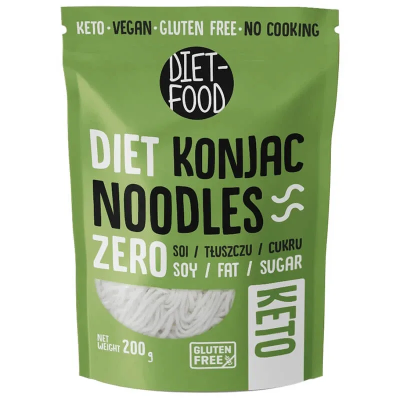 Diet-Food Konjac Diet Noodles, tăiței Shirataki, konjac, Bio, 200 g — preț și oferte