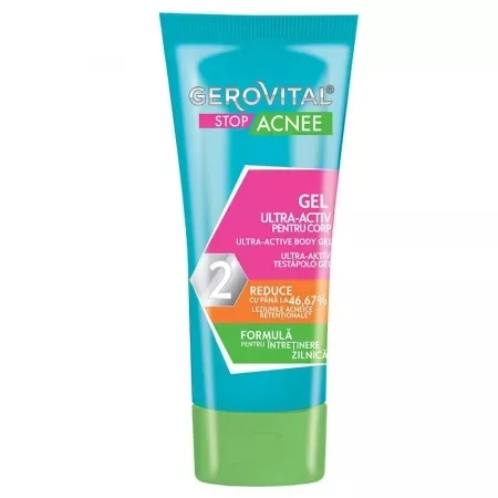Gel ultra activ pentru corp Stop Acnee, 50 ml, Gerovital — preț și oferte