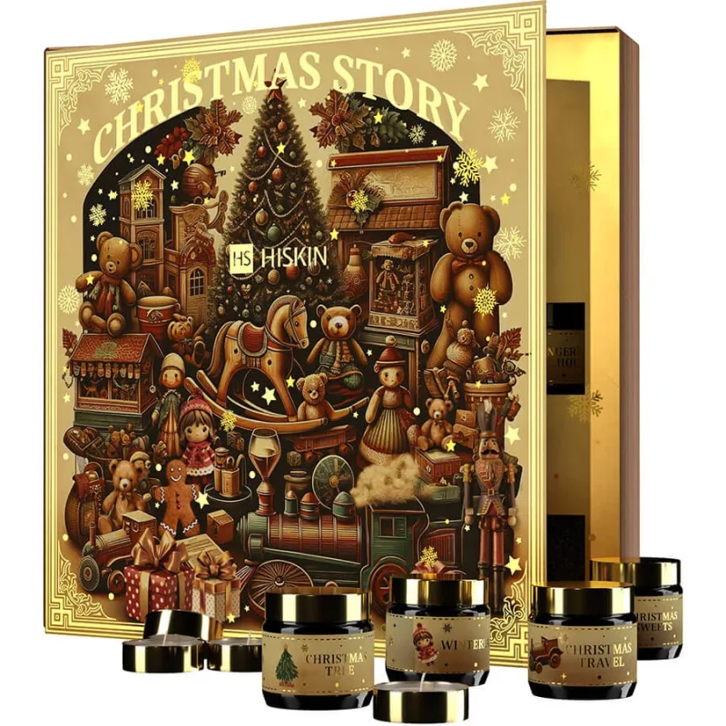 Set calendar de Advent HiSkin cu cărți de basm, 24 lumânări din soia, HiSkin Sp. — preț și oferte