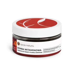 Opcja Natura Vitamin Bomb, mască de față cu argilă roșie, 100 ml