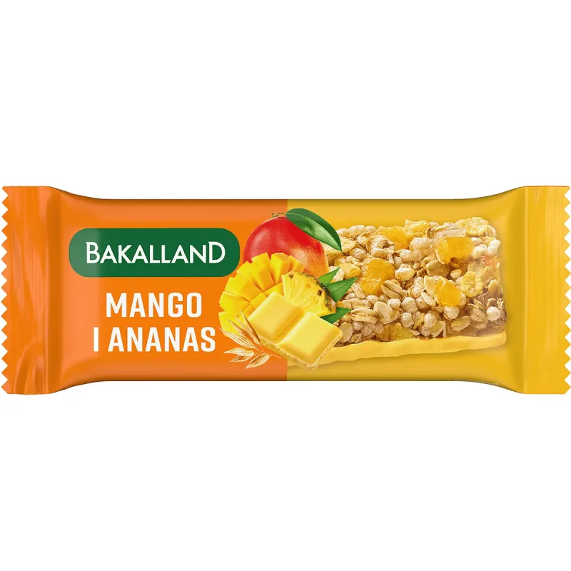Bakalland Musli bar, mango, 40 g — preț și oferte