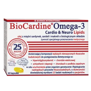 BioCardine Omega-3 Cardio&Neuro Lipide, 60 capsule