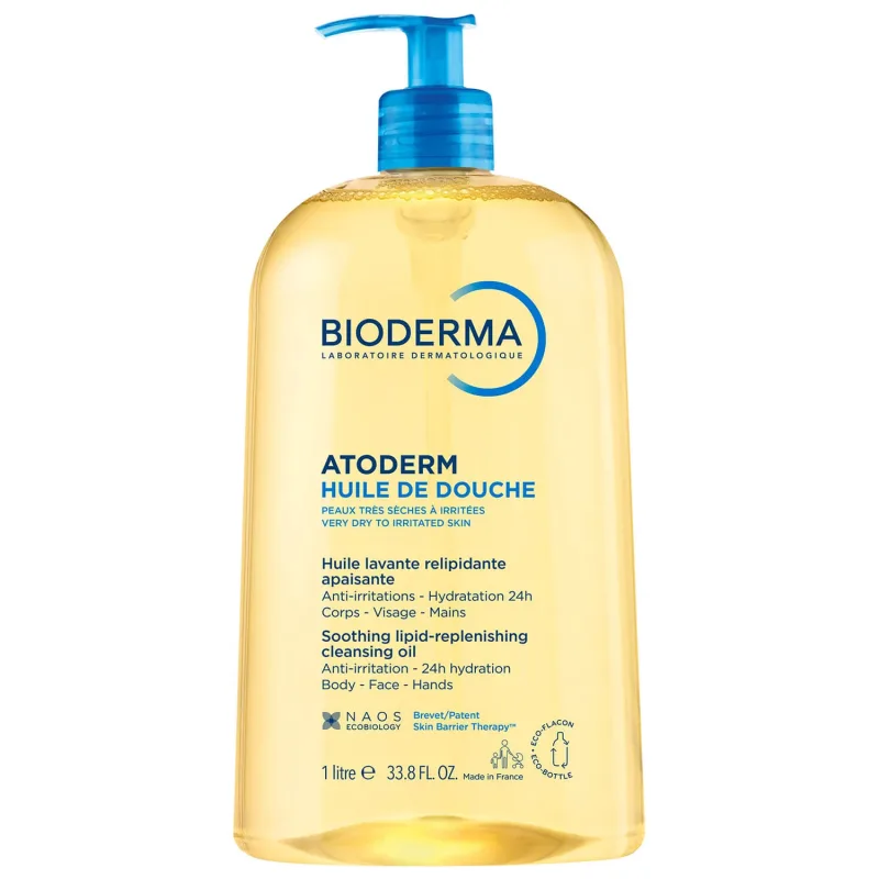 Bioderma Atoderm Huile de Douche, ulei hidratant pentru baie și duș, din ziua 1, 1 l — preț și oferte