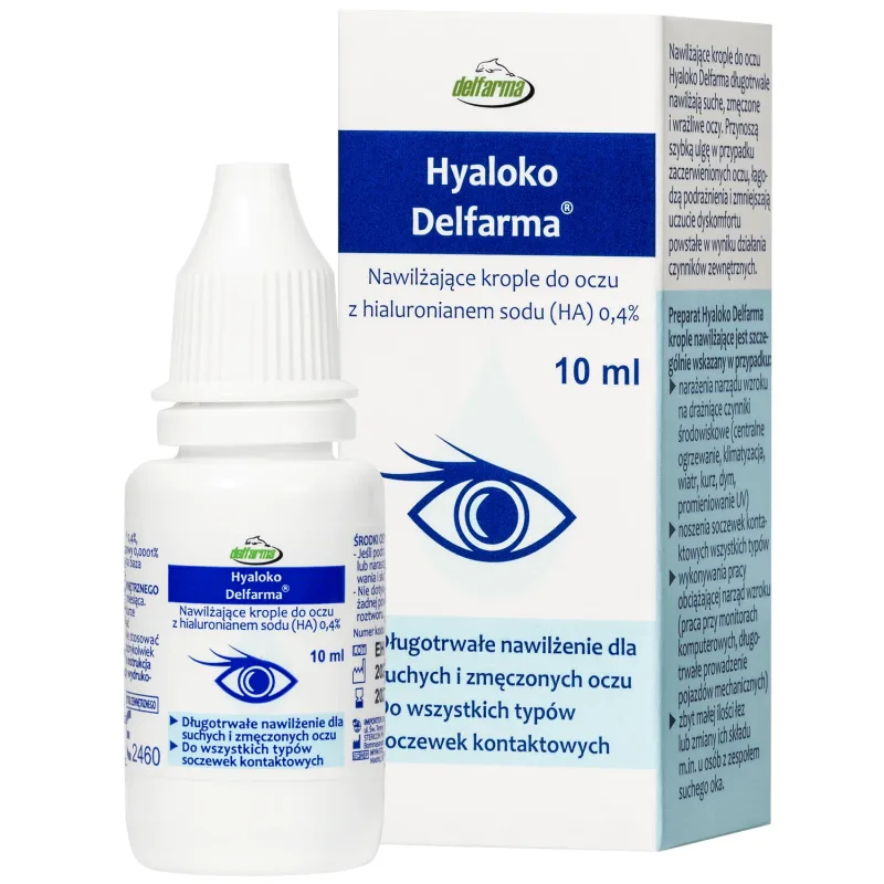 Delfarma Hyaloko, picături hidratante pentru ochi, 10 ml Delpharm Lille Sas — preț și oferte