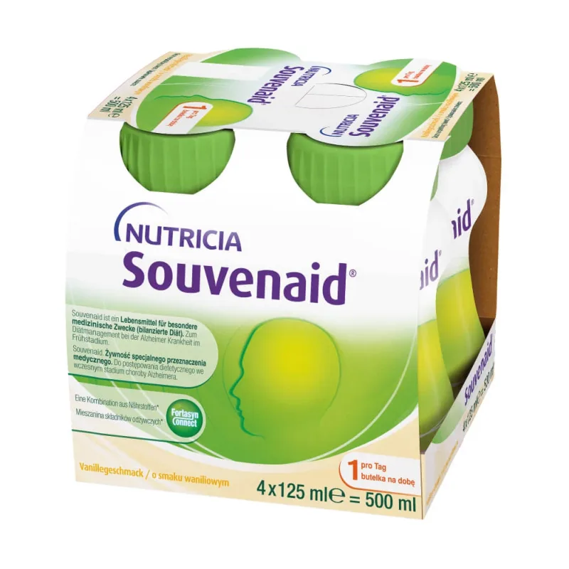 Nutridrink Souvenaid, preparat nutritiv, aromă de vanilie, 4 x 125 ml NUTRICIA — preț și oferte