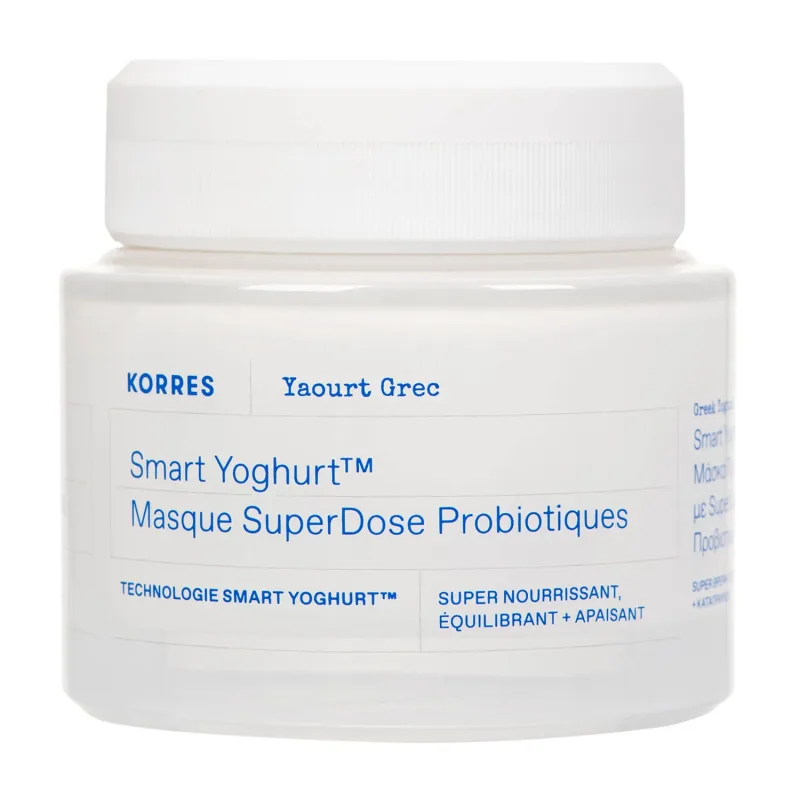 Korres Greek Yoghurt, mască de față cu probiotice, 100 ml — preț și oferte