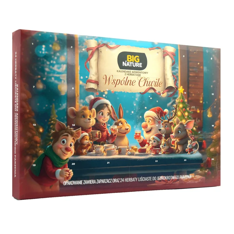 Set calendar de advent Momente Împărtășite, 24 ceaiuri de frunze, Big Nature — preț și oferte