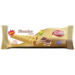 Balila, tuburi de făină de porumb cu aromă de tiramisu și cremă, fără gluten, 18 g