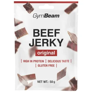 GymBeam, bară de carne de vită uscată, 50 g