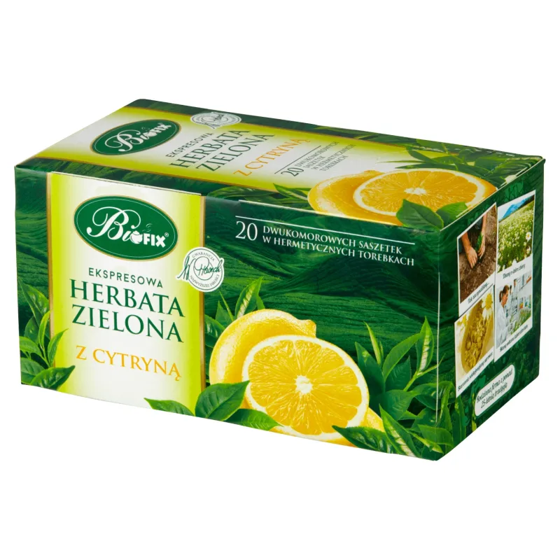 Bi Fix, Verde cu lămâie, ceai, 20 pliculețe — preț și oferte