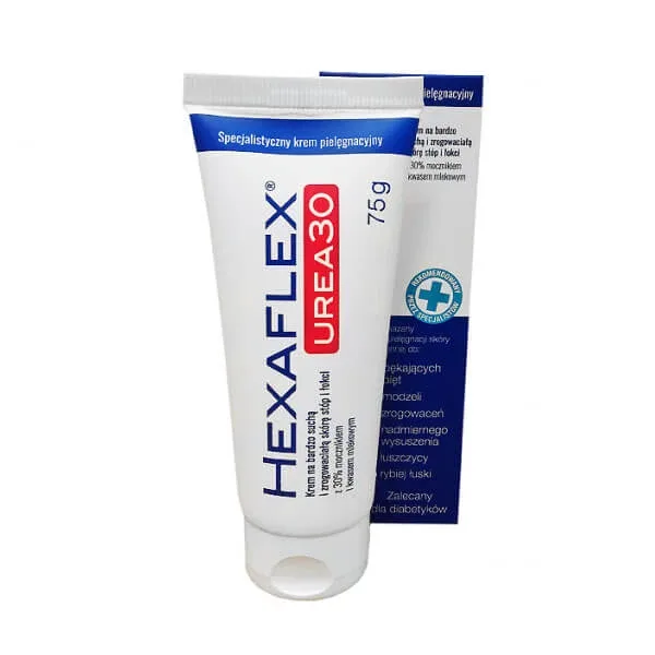 Hexaflex Urea 30, cremă de îngrijire specializată pentru pielea calozită de pe picioare și coate, 75 g — preț și oferte