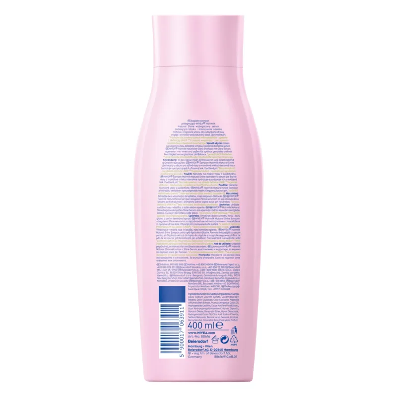 Nivea Hairmilk Natural Shine, șampon hidratant pentru părul deteriorat, 400 ml — preț și oferte
