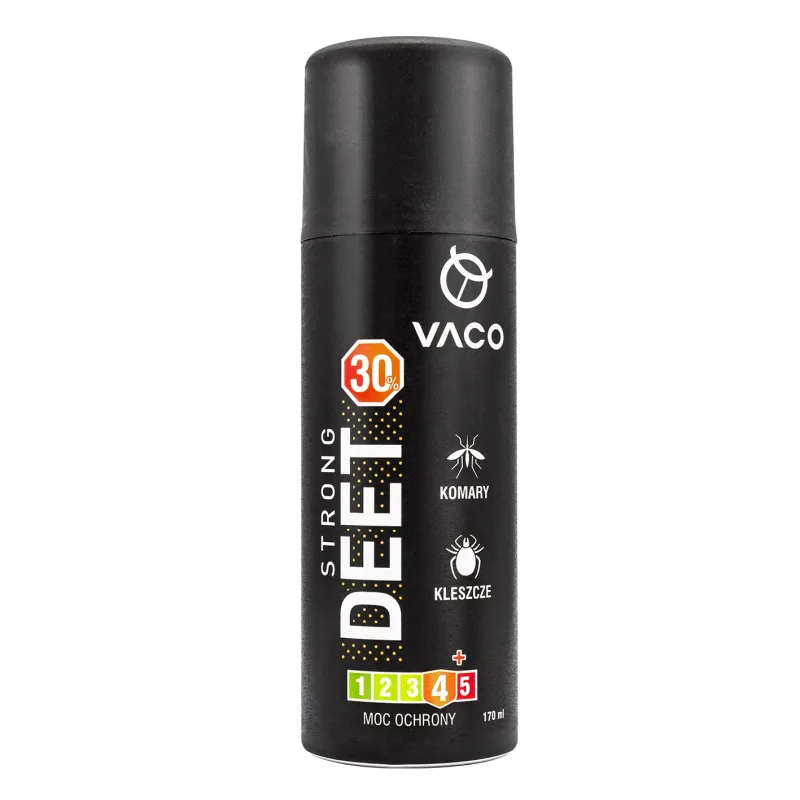 Vaco Strong, spray pentru țânțari, căpușe și midges, DEET 30%, 170 ml — preț și oferte