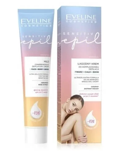 Eveline Sensitive Epil agile cremă de epilare completă, 125 ml — preț și oferte