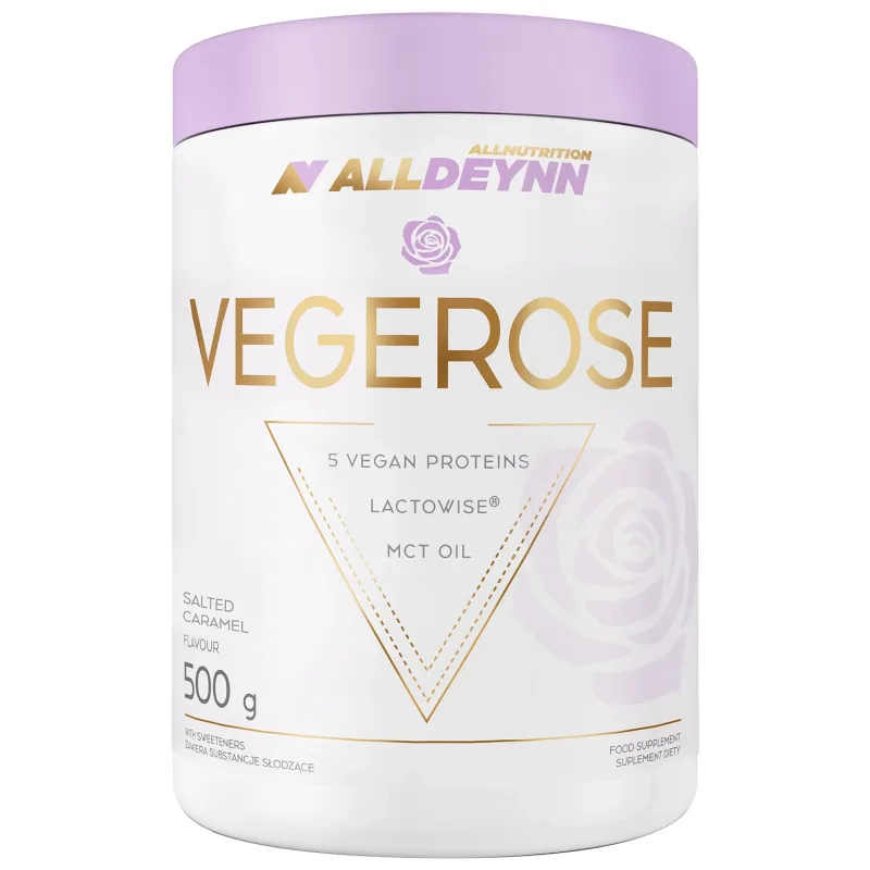 Allnutrition Alldeynn VegeRose, aromă de caramel sărat, 500 g — preț și oferte