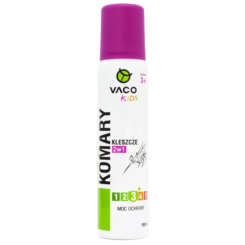 Vaco Kids, spray pentru țânțari și căpușe, 2 în 1, pentru copii de la 3 ani, IR3535 10%, 100 ml — preț și oferte