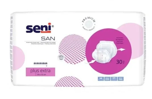 Seni San Plus Extra Scutece anatomice, 30 buc - Durată lungă de viață! — preț și oferte