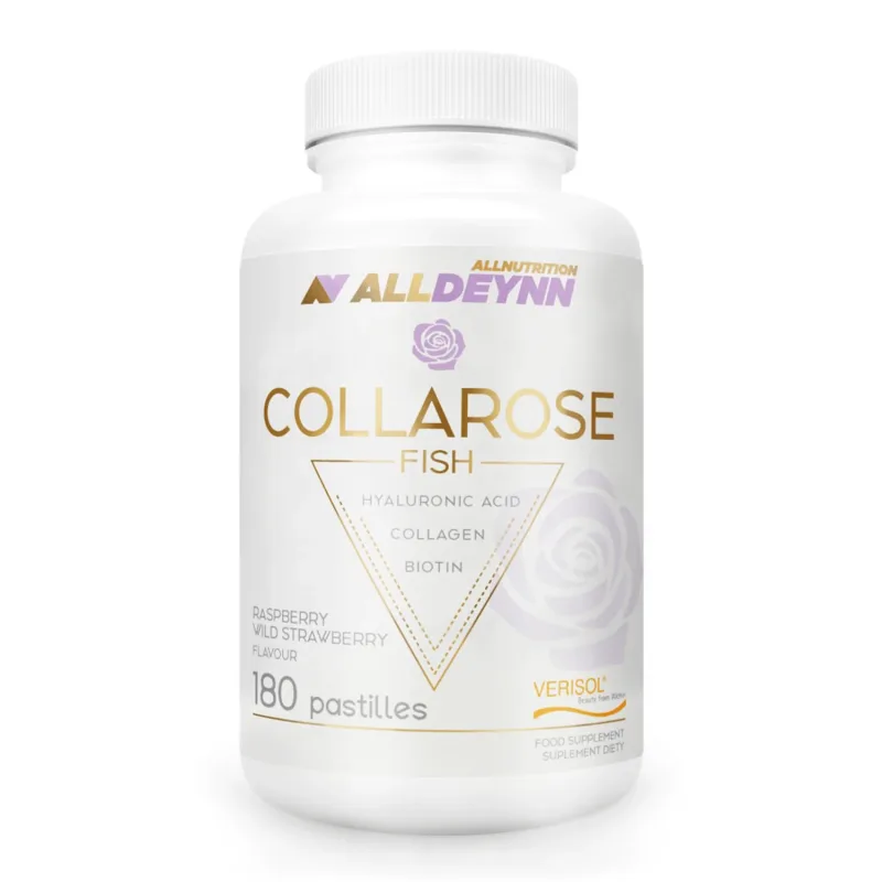 Allnutrition Alldeynn CollaRose Fish, aromă de zmeură și căpșuni, 180 de pastile — preț și oferte