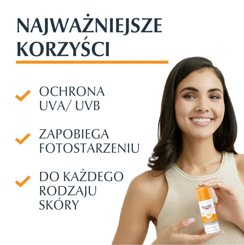 Eucerin Sun Photoaging Control, fluid de protecție împotriva foto-îmbătrânirii, SPF 50+, 50 ml — preț și oferte