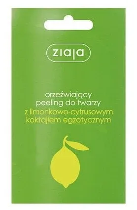 Ziaja, scrub cu lămâie și citrice pentru față și corp, 1 plic 7 ml - Termen lung de valabilitate! — preț și oferte