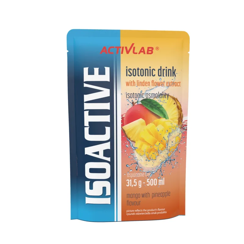 Activlab Isoactive, băutură izotonică concentrată, mango-piersică, 20 pliculețe — preț și oferte