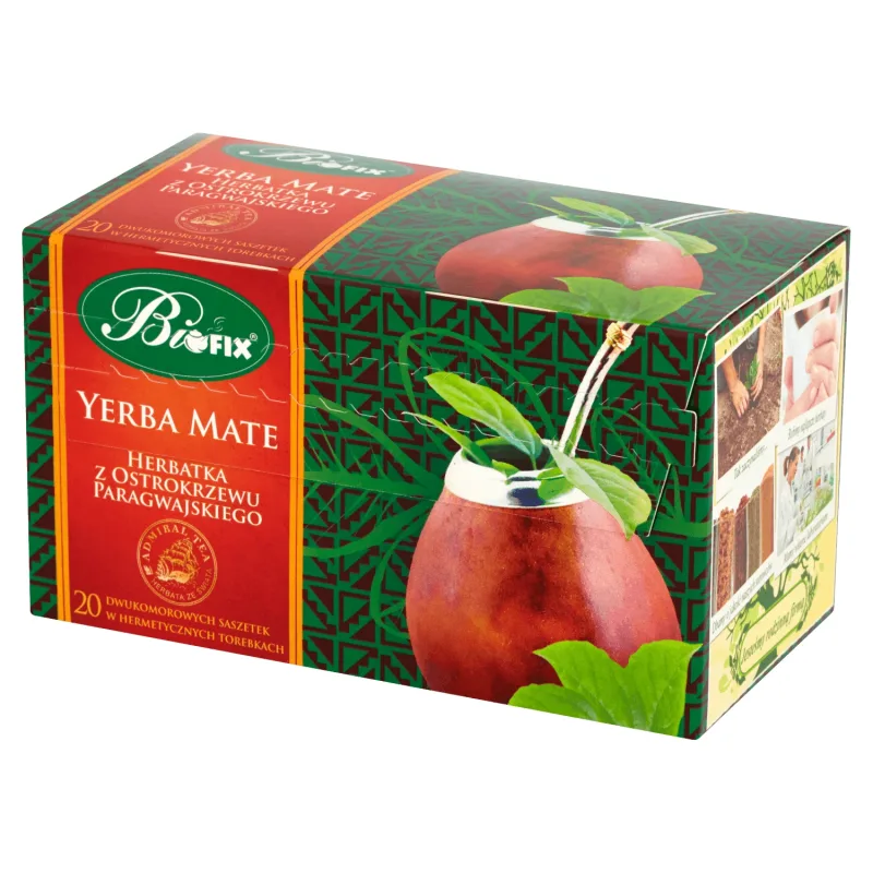 Bi Fix, Admiral Tea Yerba Mate, ceai, 20 pliculețe — preț și oferte