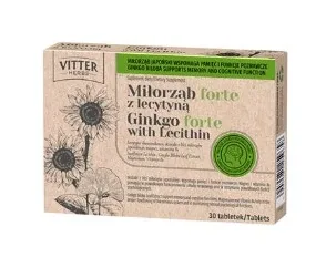 Ginkgo Forte cu lecitină, 30 comprimate