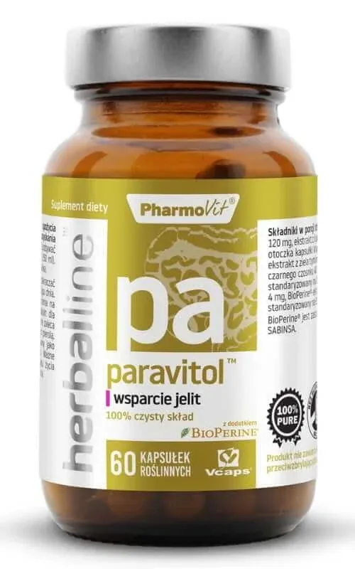 Paravitol suport intestinal 60 capsule Herballine — preț și oferte