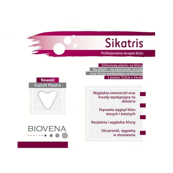 Sikatris, silicon cicatrice patch, pentru decolteu, 13cmx14cm, 1 buc - Long-life! — preț și oferte