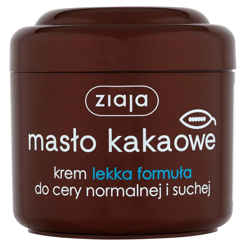 Ziaja Masło Kakaowe, Cremă cu formulă ușoară pentru ten normal și uscat, 200 ml — preț și oferte