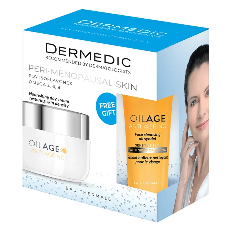 Set Dermedic Oilage, cremă de zi, 50 ml + ulei de spălare syndet, 25 ml gratuit AMBALAJ RUPT — preț și oferte